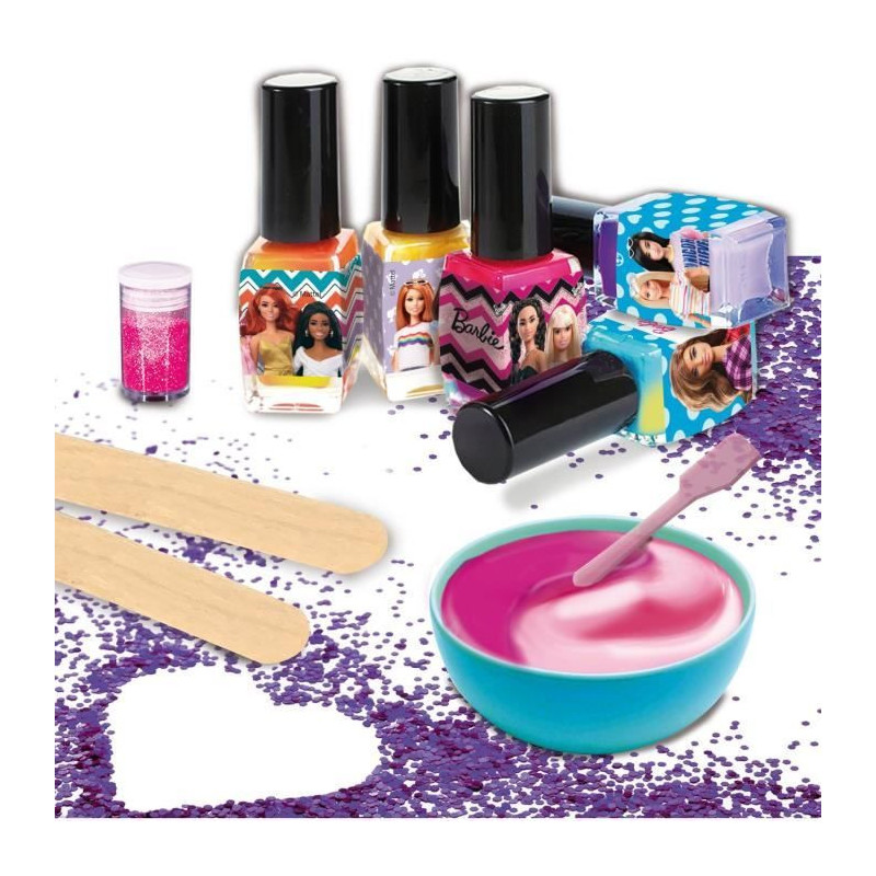 Barbie nail art color nail polish that changes color - Lisciani