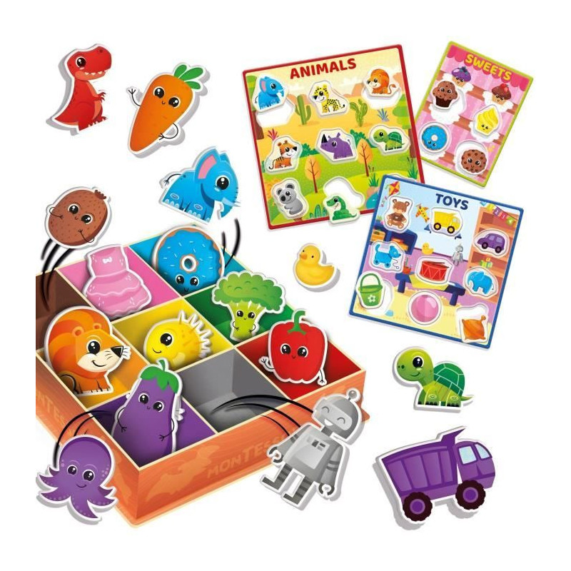 Box Colors - learning games - based on the Montessori method - LISCIAN