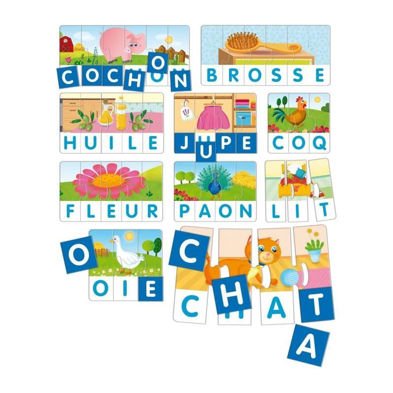 Letters and Words - Carotina - Learn to read and write simply - LISCIA