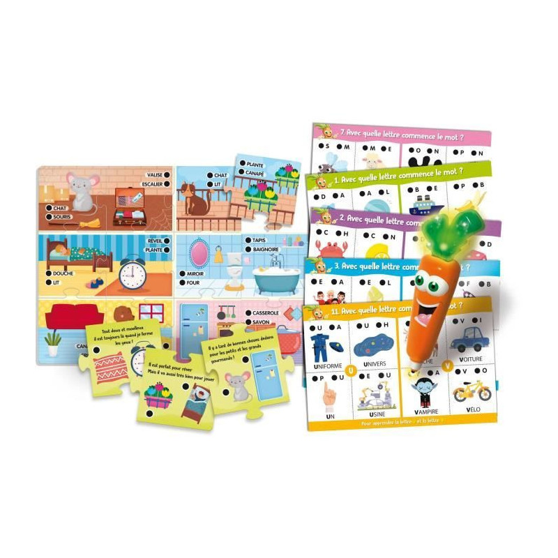ABC & first words - Carotina - interactive alphabet book - LISCIANI