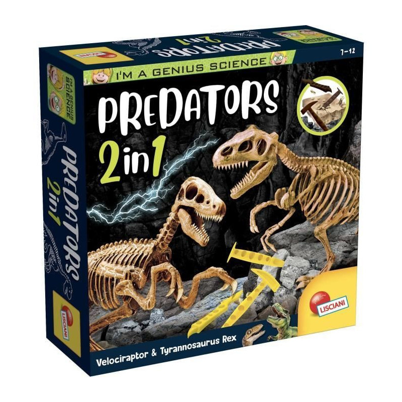 Génius Science - scientific game - Predators 2 in 1 - to dig and buil
