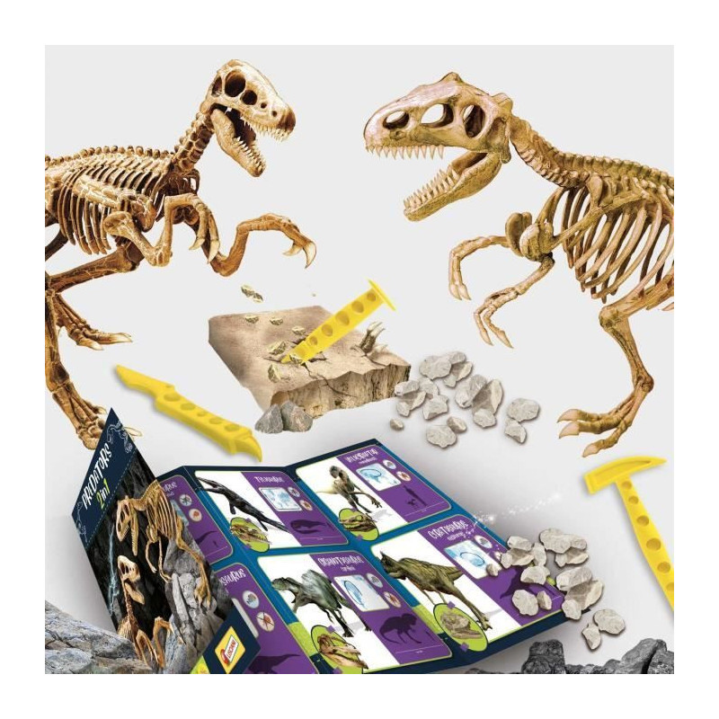 Génius Science - scientific game - Predators 2 in 1 - to dig and buil