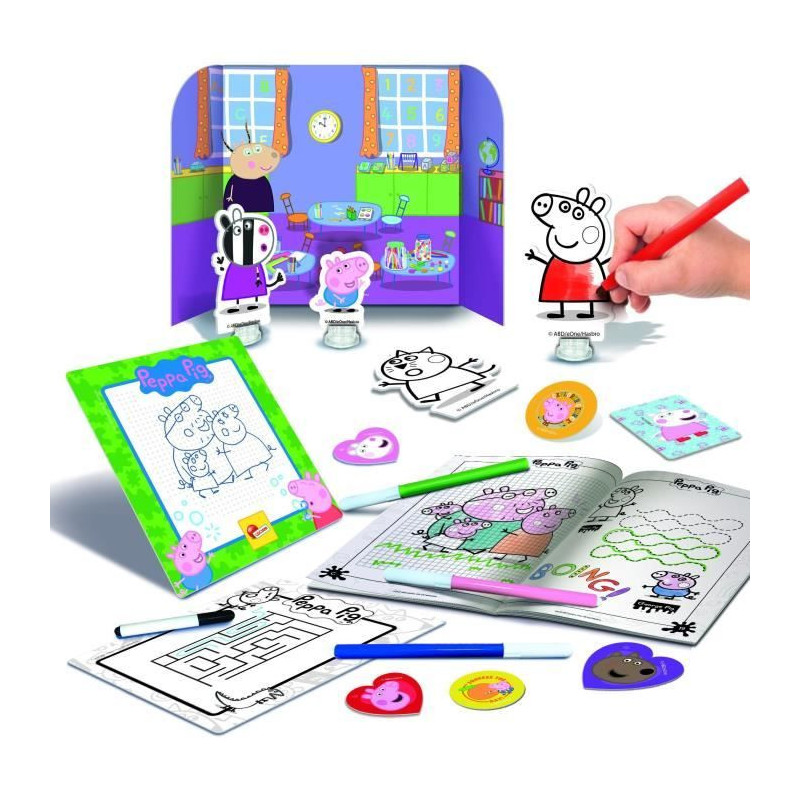 Coloring backpack and drawing school - Peppa Pig - LISCIANI