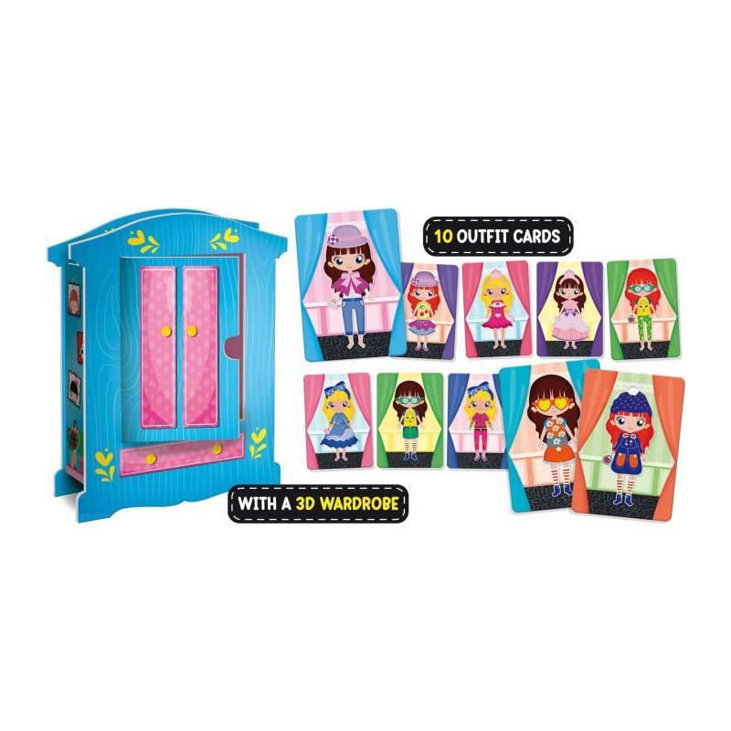 Wooden doll to create fantastic outfits - LISCIANI - Montessori method