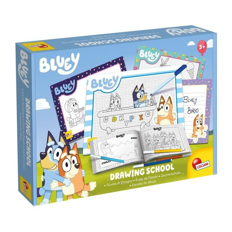 Drawing school - Bluey drawing school - to learn to draw - LISCIANI