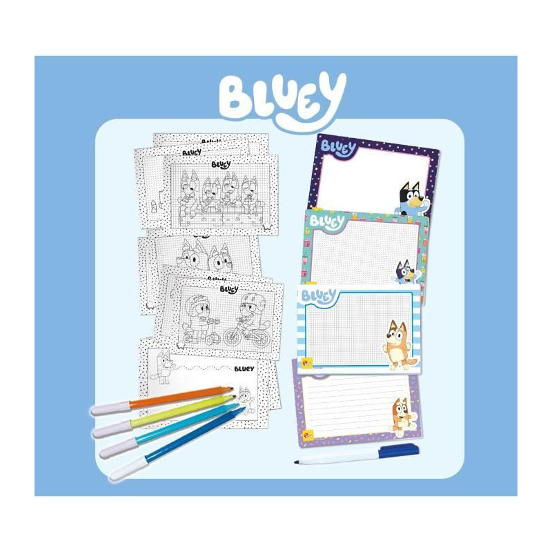 Drawing school - Bluey drawing school - to learn to draw - LISCIANI