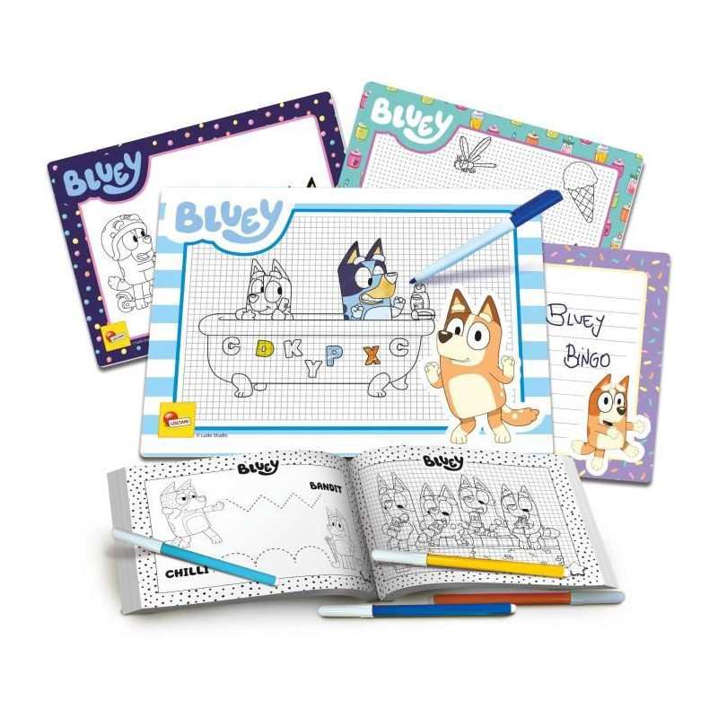Drawing school - Bluey drawing school - to learn to draw - LISCIANI