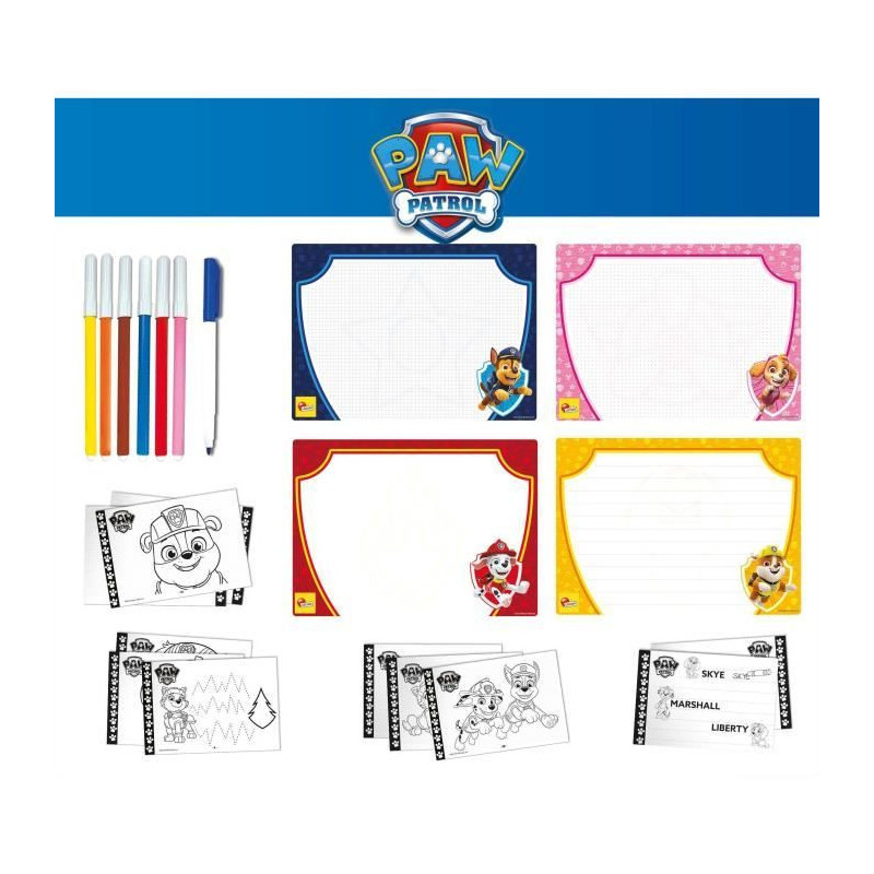 Drawing school - Paw Patrol drawing school - to learn to draw - LISCIA