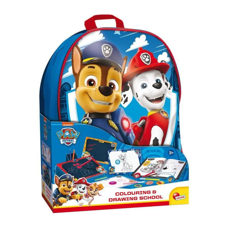 Coloring backpack and drawing school - Paw Patrol - LISCIANI