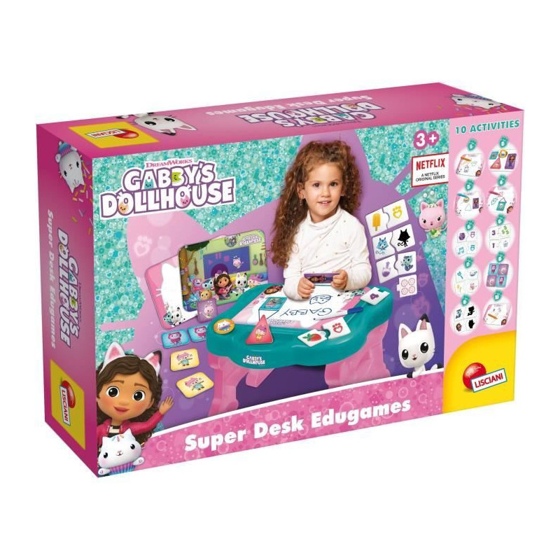 Gabby Dollhouse Educational Table - LISCIANI - More than 10 fun and ea