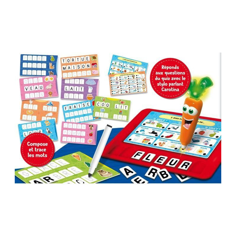 Carotina writing tablet to enrich vocabulary - LISCIANI - Bright and t