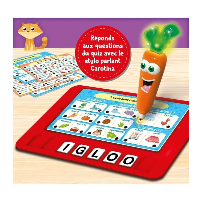 Carotina writing tablet to enrich vocabulary - LISCIANI - Bright and t