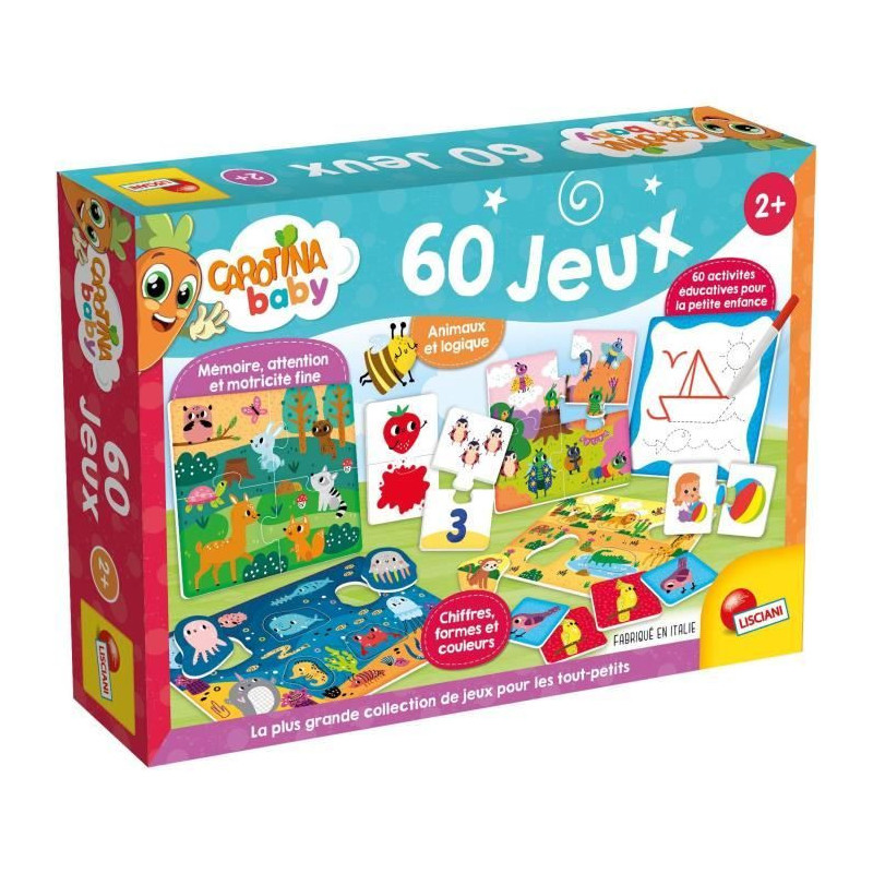 Collection of educational games for toddlers - LISCIANI - Sixty activi