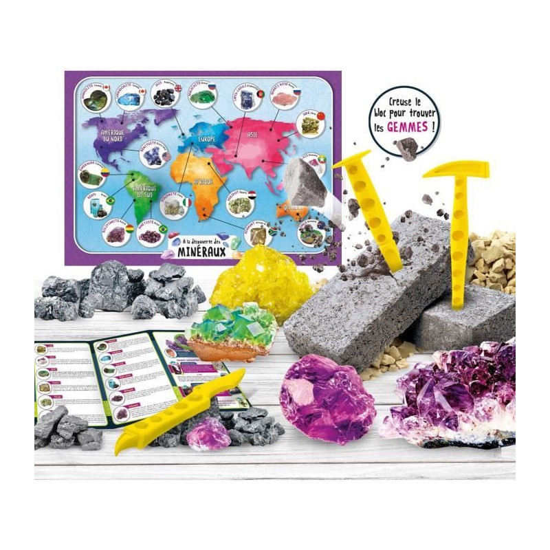 Mineral Discovery - Science Kit - I'M A GENIUS POCKET - Digging Block