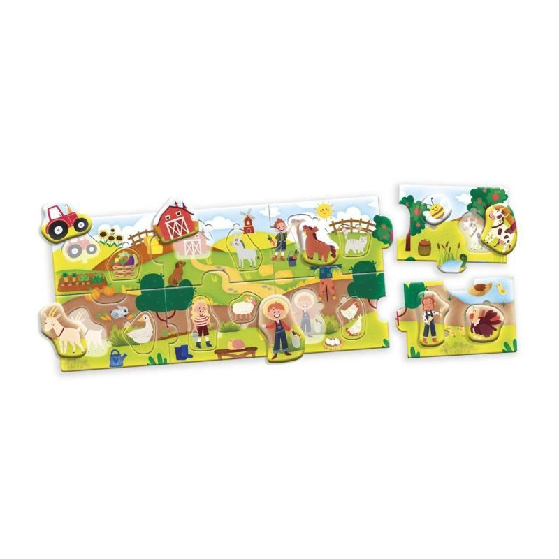 The Farm - Panoramic Puzzle - CAROTINA BABY - Development of logic, Fi