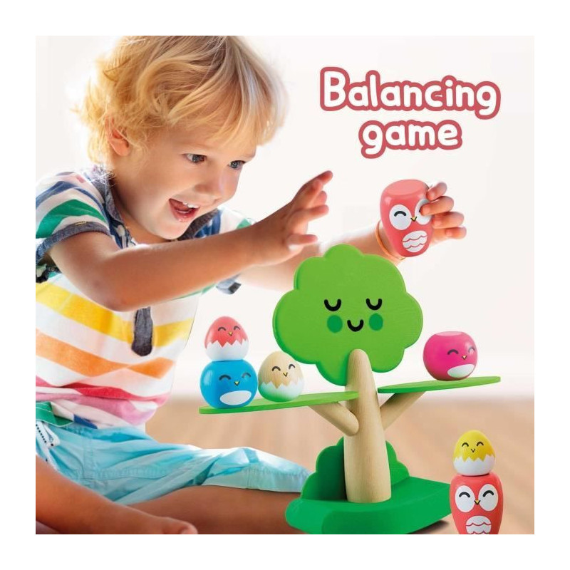 Tree Balancing - Montessori Game - MONTESSORI WOOD - Balancing Game, T