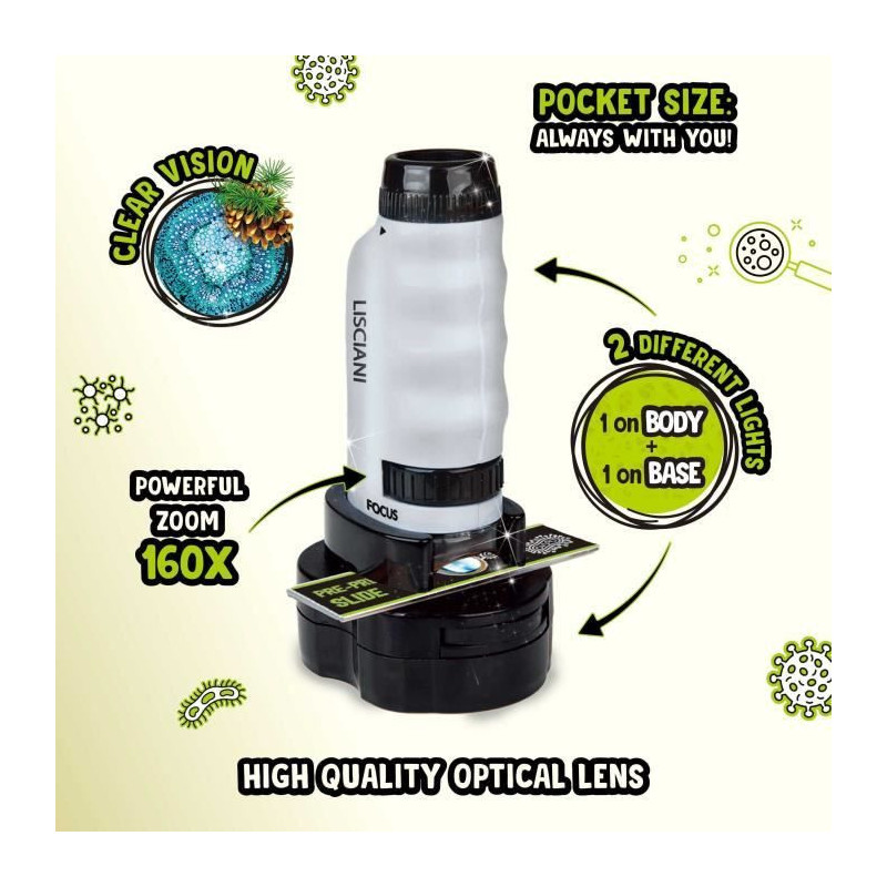 Portable Microscope - I'M A GENIUS - Powerful Magnification
