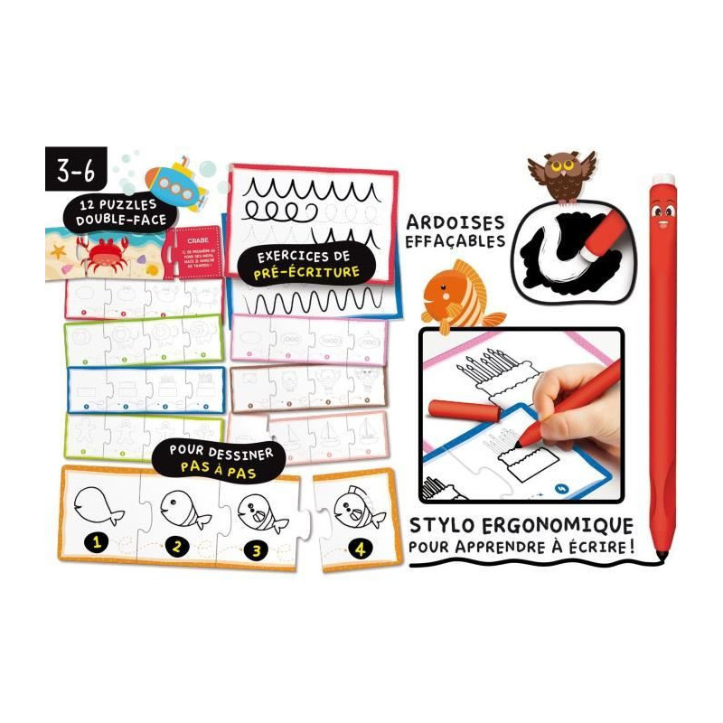 Educational kit to learn to draw - LISCIANI - Special pen included