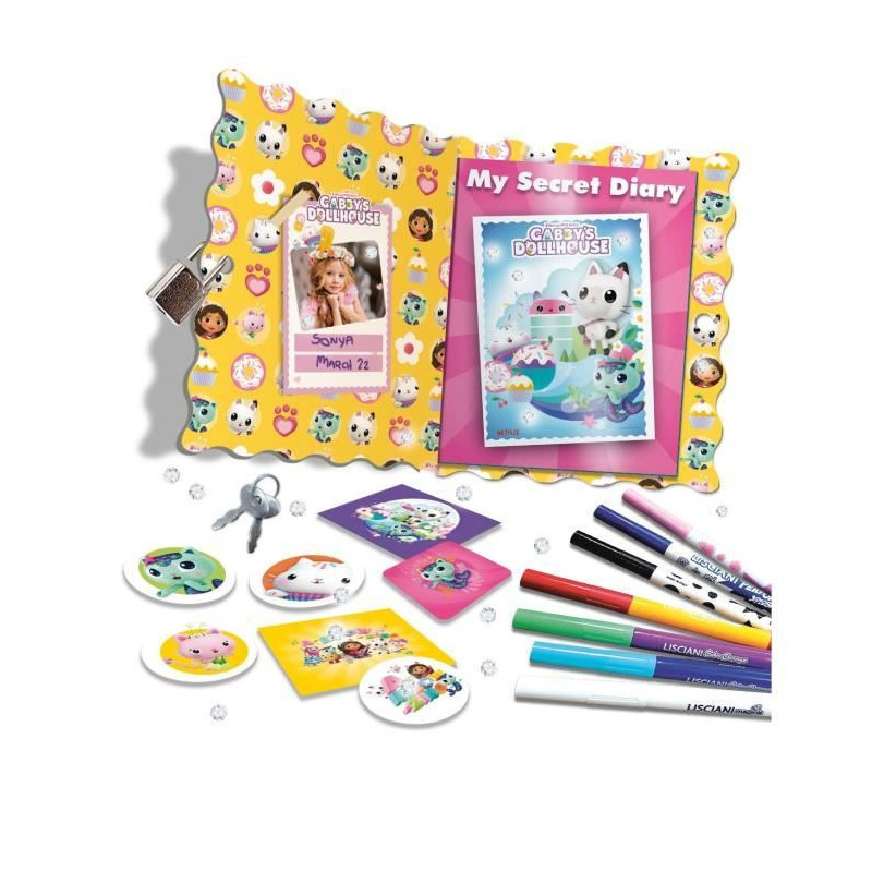 Secret Diary with Fluorescent Pens - LISCIANI - Keep your secrets safe