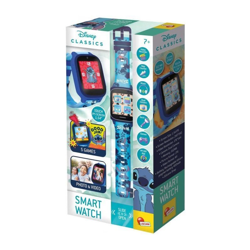 Educational Watch - HI TECH - STITCH - Customizable dials, 5 interacti