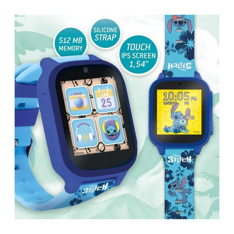 Educational Watch - HI TECH - STITCH - Customizable dials, 5 interacti