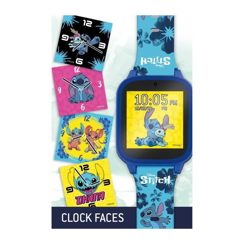 Educational Watch - HI TECH - STITCH - Customizable dials, 5 interacti