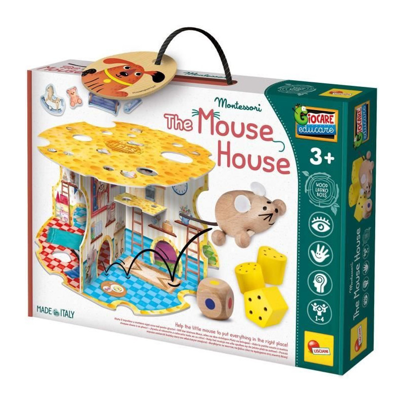 The Mouse House - Montessori Game - MONTESSORI WOOD - Mouse House, Ass