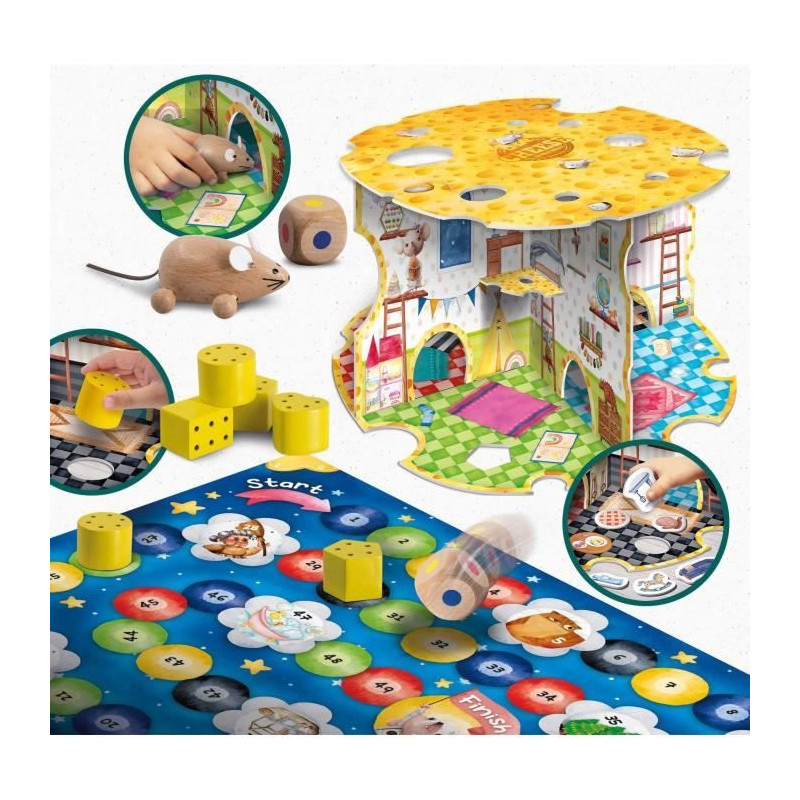 The Mouse House - Montessori Game - MONTESSORI WOOD - Mouse House, Ass
