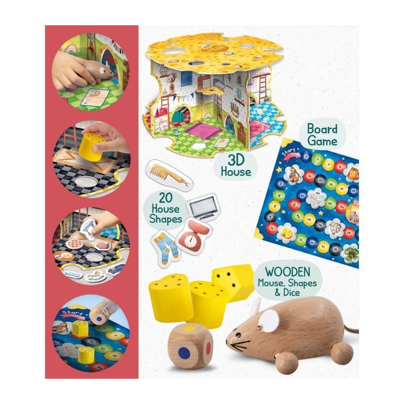 The Mouse House - Montessori Game - MONTESSORI WOOD - Mouse House, Ass