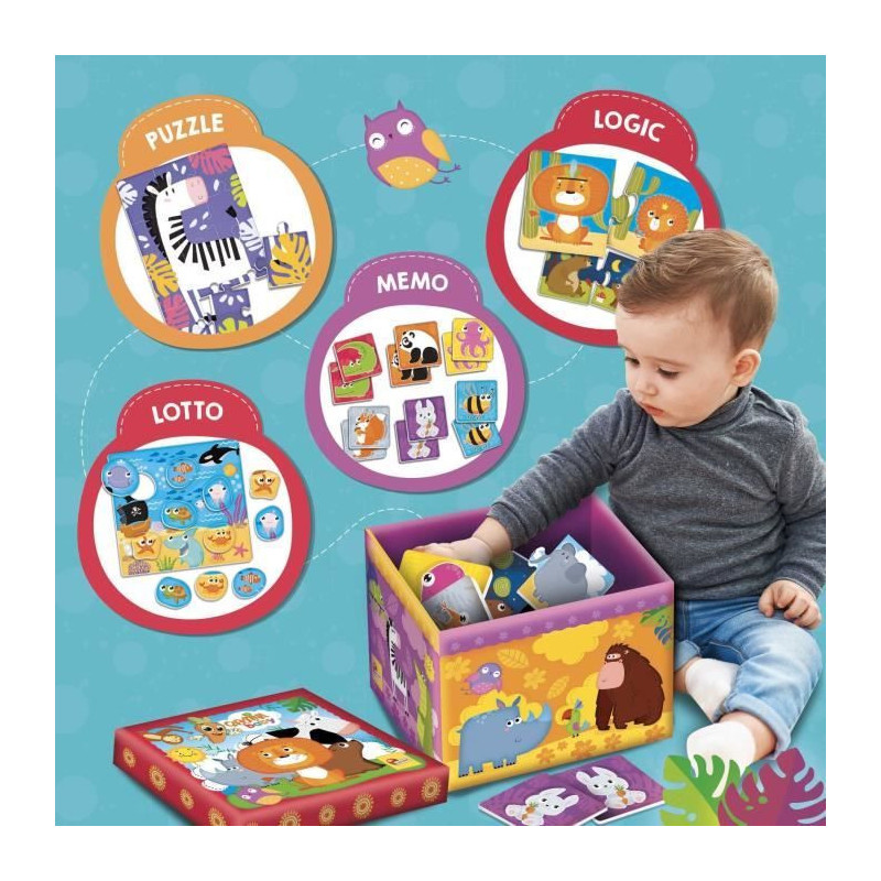 Super Box - CAROTINA BABY - Educational games, Giant format