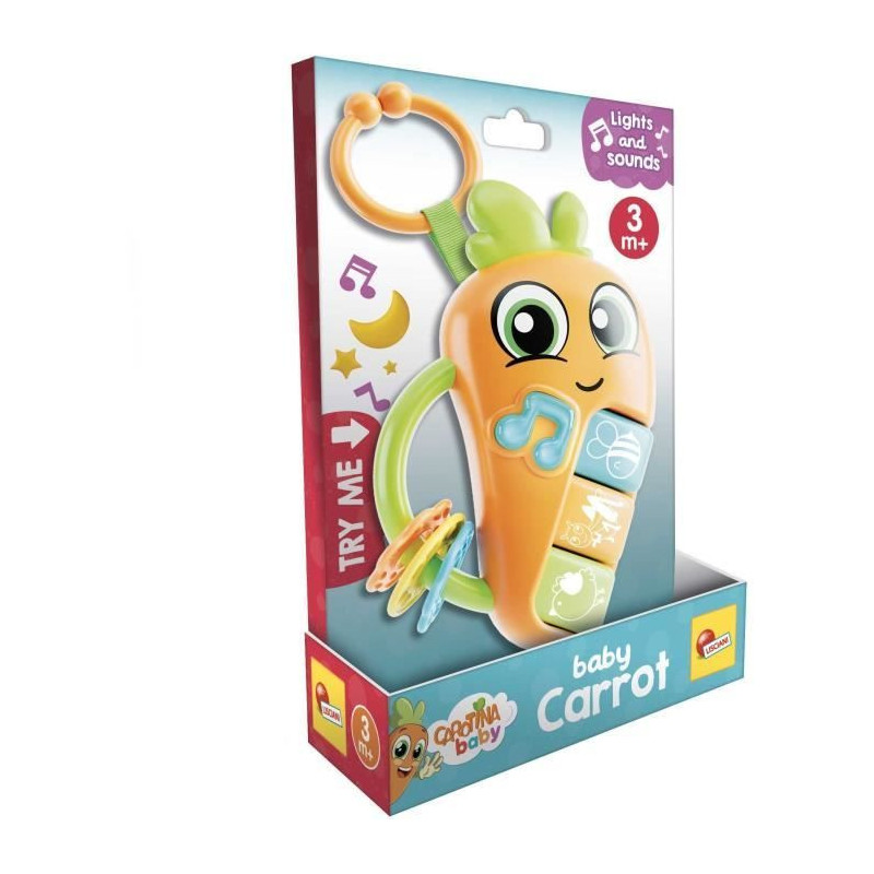 Carrot - Electronic Rattle - CAROTINA BABY - Melodies and Animal Sound