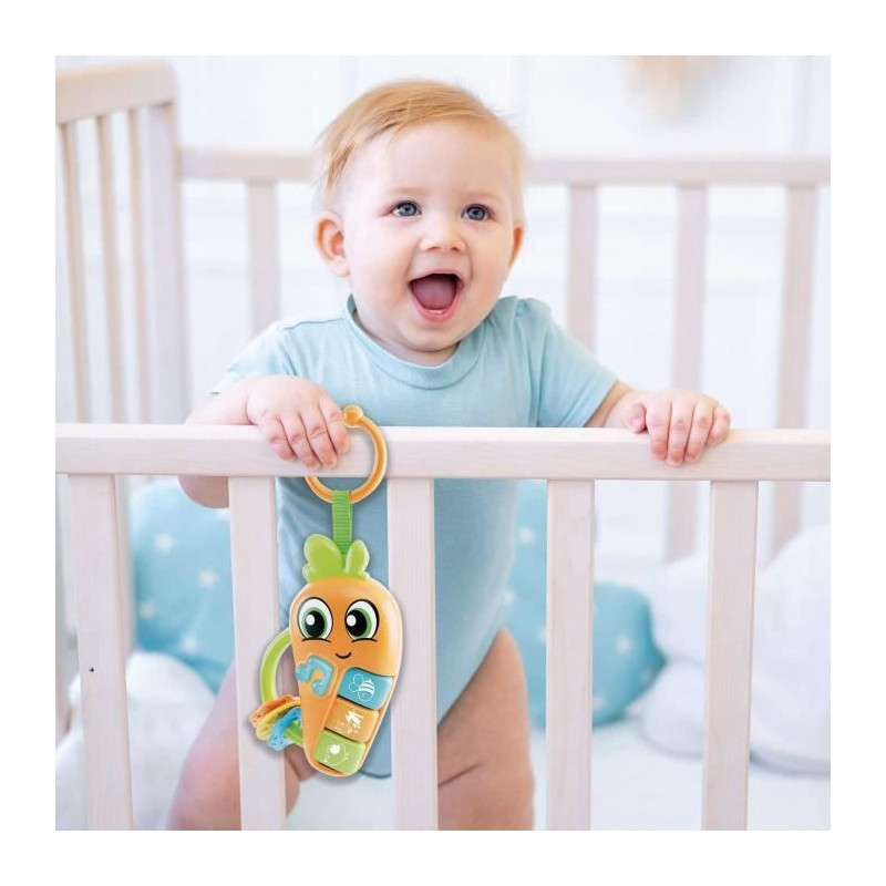 Carrot - Electronic Rattle - CAROTINA BABY - Melodies and Animal Sound