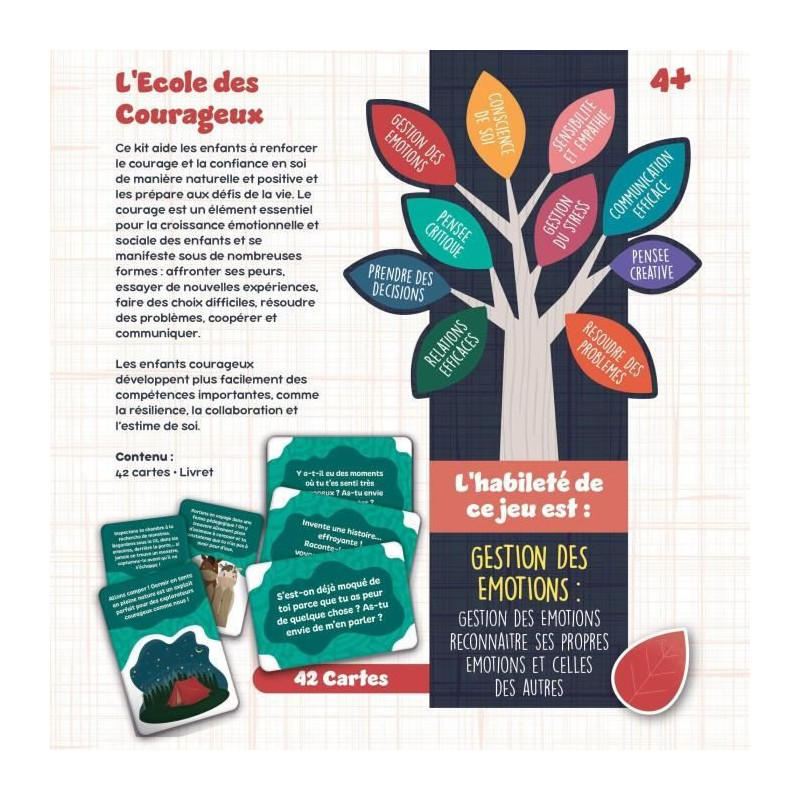 Card Game for Brave Kids - Educational Game - LIFE SKILLS - Picture Ca