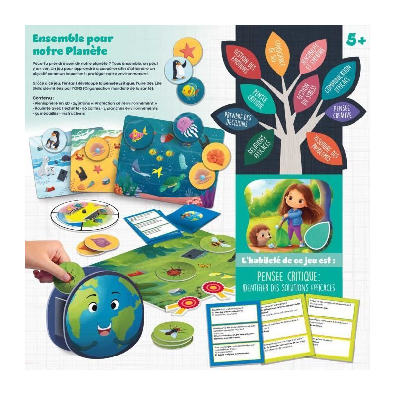 Together for the Planet - Board Game - LIFE SKILLS - Illustrated Board