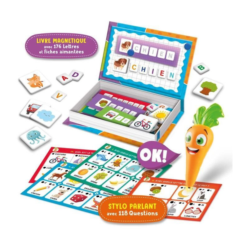 Talking pen and magnetic toys - CAROTINA - Playful learning
