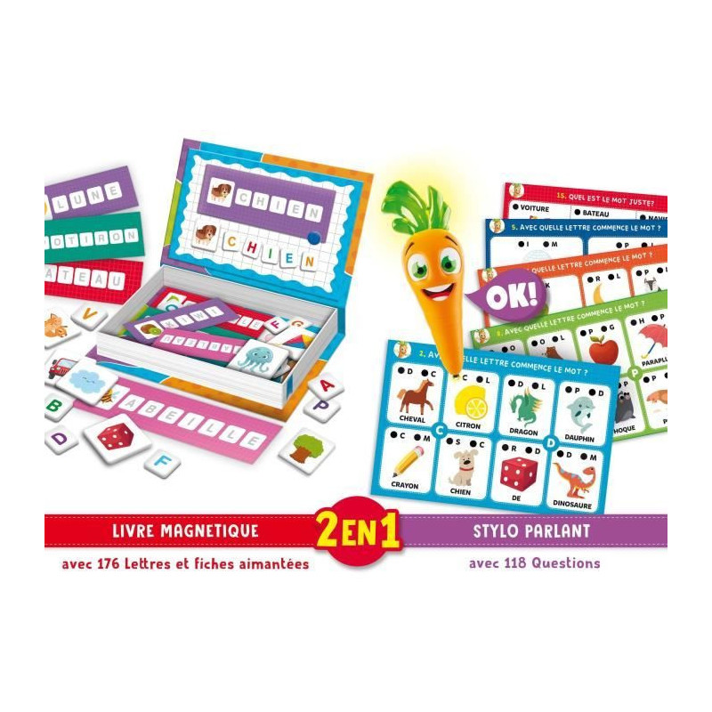 Talking pen and magnetic toys - CAROTINA - Playful learning