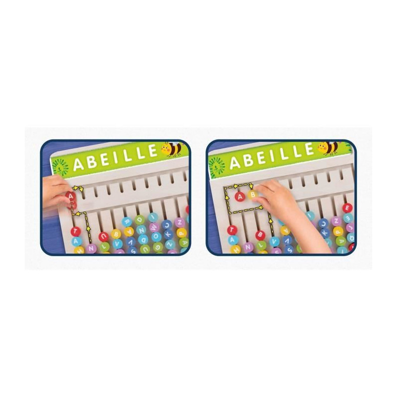 Word search - Montessori game - MONTESSORI - Wooden board, magnetic le