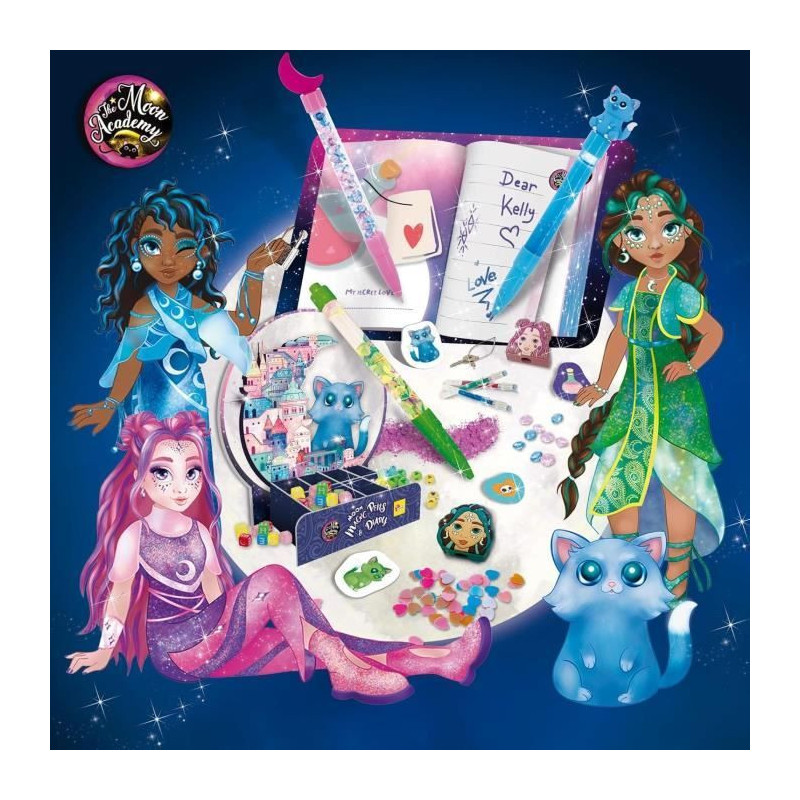 Magic Pens and Diary - Creative Kit - THE MOON ACADEMY - Personalized