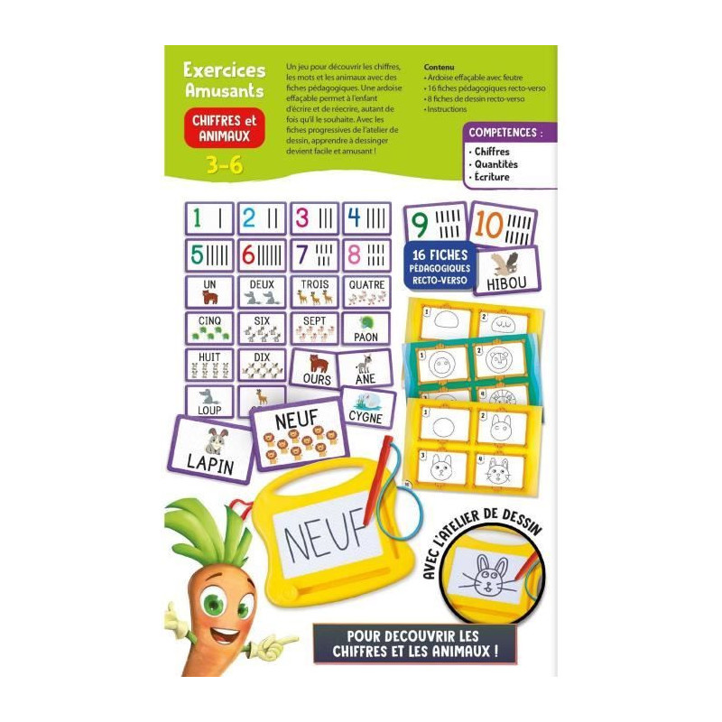 Calculations - Mini magic slate - CAROTINA - Learning numbers