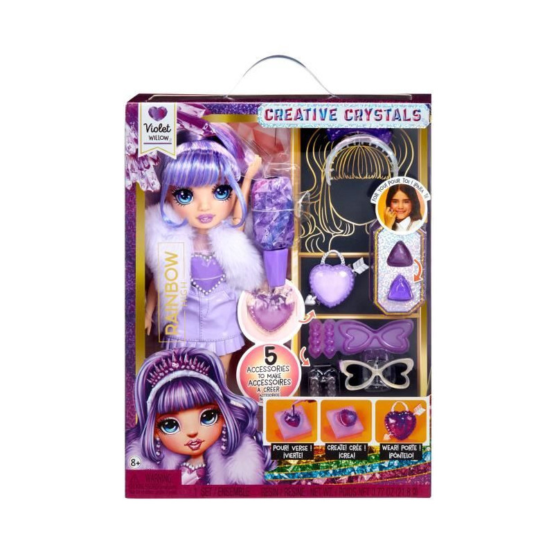 Rainbow High Crystal Mannequin Doll 27 cm - Purple