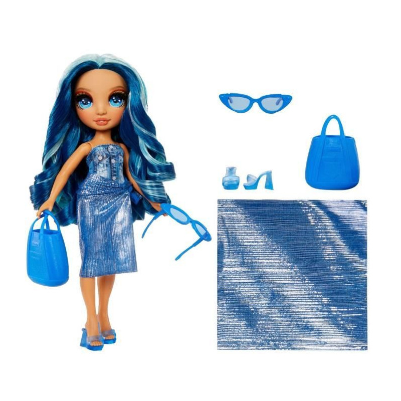 Rainbow High Swim & Style - Jointed fashion doll 27 cm - Skyler (Blue)
