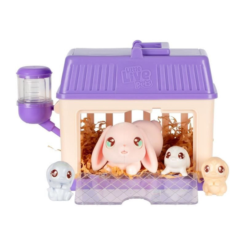 Playset - LITTLE LIVE PETS - Mama Surprise Rabbits - Babies Included -