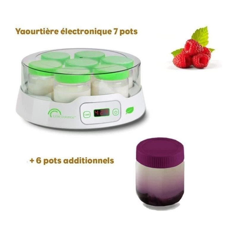 Yogurt maker - LITTLE BALANCE - Digital - 7 pots + 6 additional pots