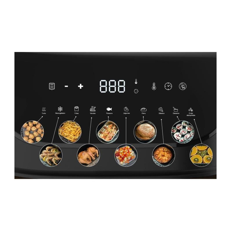 Diet fryer - LITTLE BALANCE - Crousty light XL - 7 L - 1600 W - 10 pro