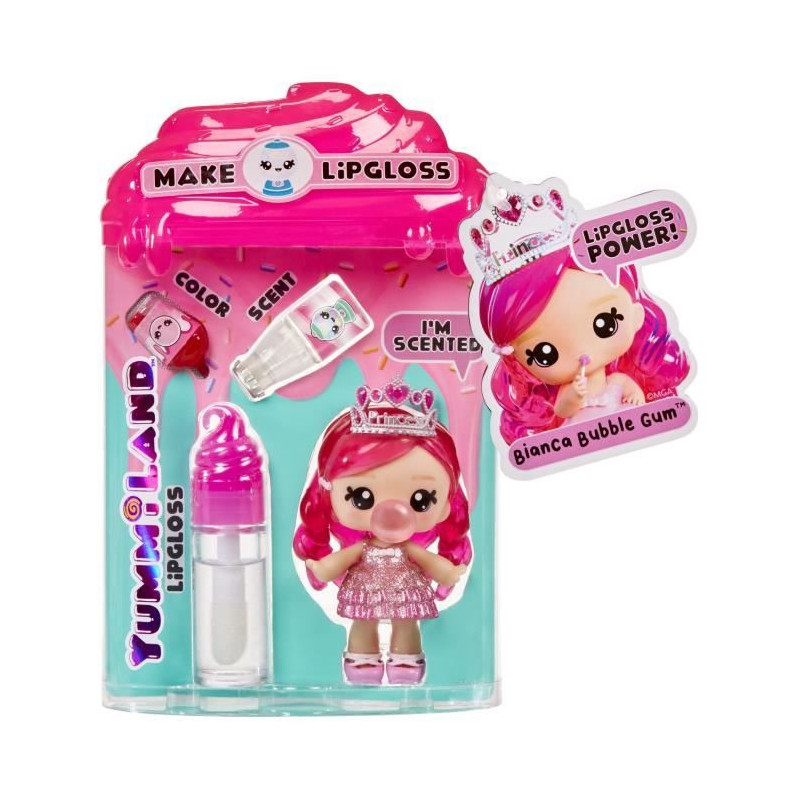 Yummiland - 1 10 cm doll and a glittery gloss to create - Bianca - Che