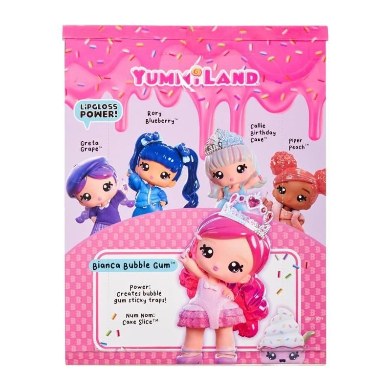 Yummiland - Large 25 cm doll to style and cuddle - Pet + scented lip b