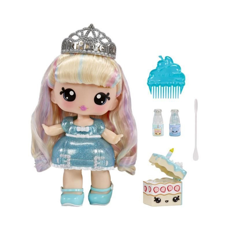 Yummiland - Large 25 cm doll to style and cuddle - Pet + scented lip b