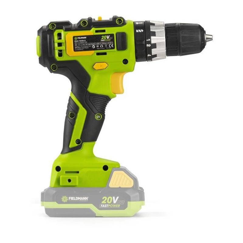 Cordless impact drill - FIELDMANN - 20V - 35 Nm - Battery and charger