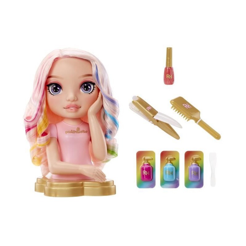 Rainbow High - Bella Styling Head - 33cm - Color Nails and Hair - Use