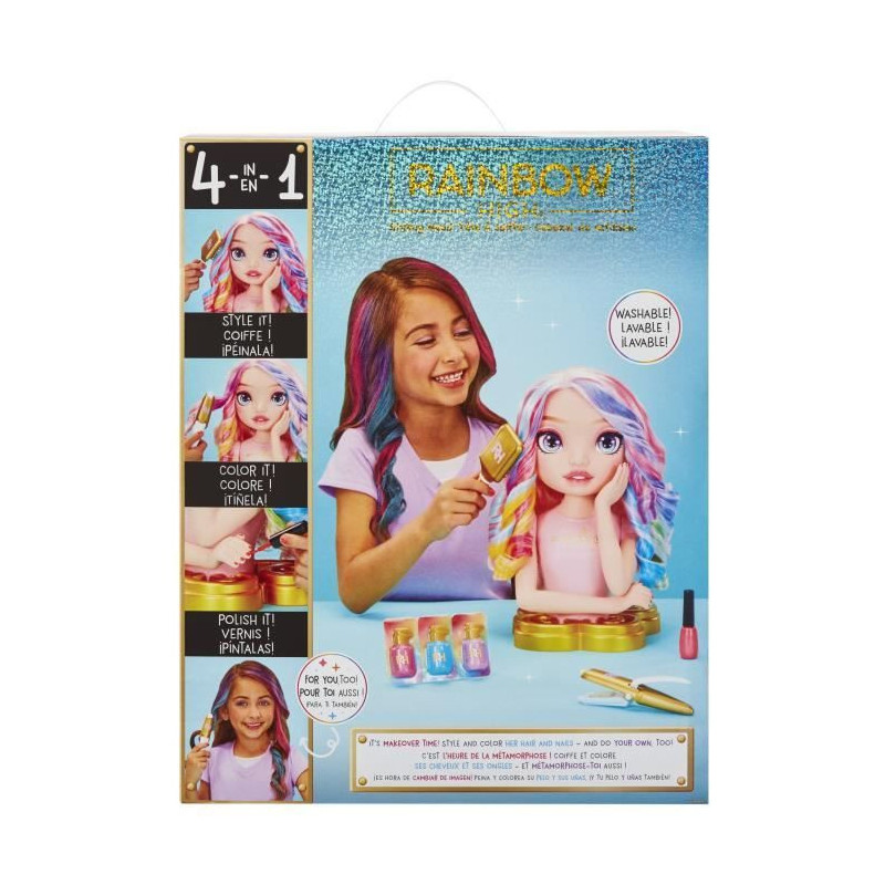Rainbow High - Bella Styling Head - 33cm - Color Nails and Hair - Use